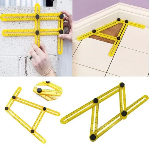 Профессиональная линейка шаблон Multifunctional Folding Ruler для сложных измерений - фото 3