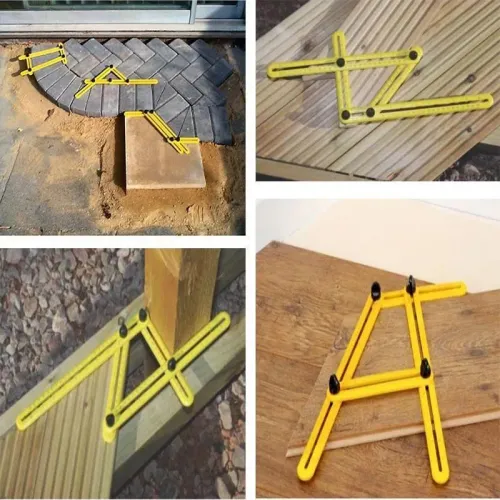 Профессиональная линейка шаблон Multifunctional Folding Ruler для сложных измерений - фото 5