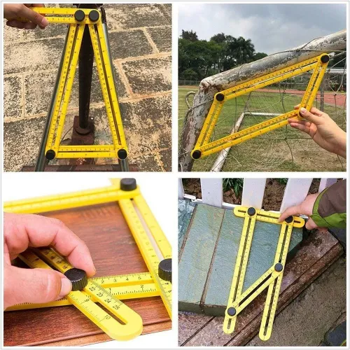 Профессиональная линейка шаблон Multifunctional Folding Ruler для сложных измерений - фото 6