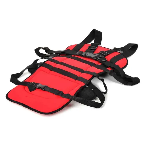 Детское бескаркасное авто кресло Multi-function car cushion авто кресло, Красный - фото 6