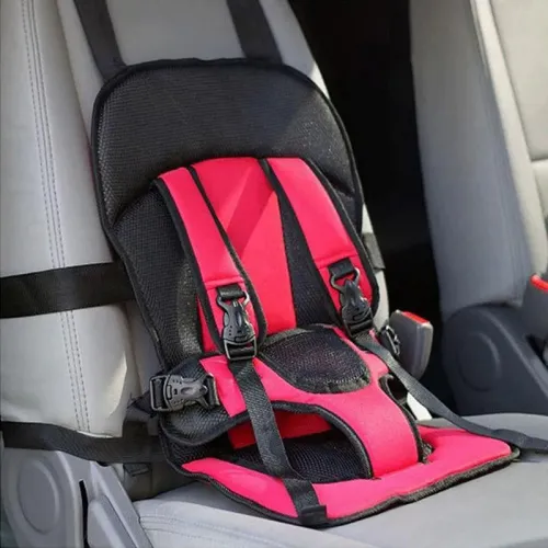 Детское бескаркасное авто кресло Multi-function car cushion авто кресло, Красный - фото 8