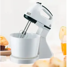 Ручний міксер з чашею GRANT 606 Smart pro, пластикова чаша, 7 швидкостей, 1600Вт, білий