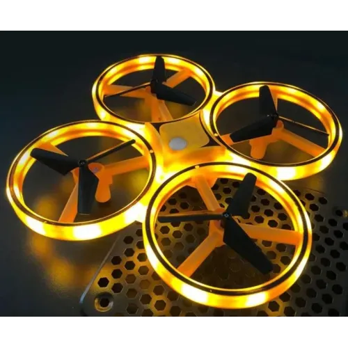 Квадрокоптер Tracker Drone LED ZF04 , управління жестами руки, LED підсвічування, з годинником - фото 5