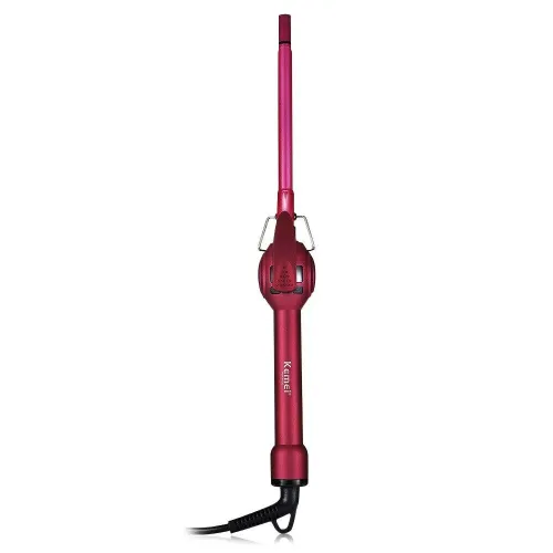 Професійна плойка для завивки Kemei Curlers ceramic pro KM 1023, плойка для афрокудрей 8,8 мм - фото 4
