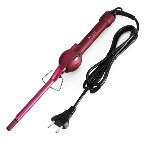 Професійна плойка для завивки Kemei Curlers ceramic pro KM 1023, плойка для афрокудрей 8,8 мм - фото 5