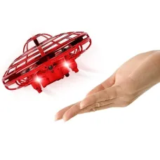 Детский дрон мини квадрокоптер UFO Hand pro LED Y1102, интерактивный индукционный