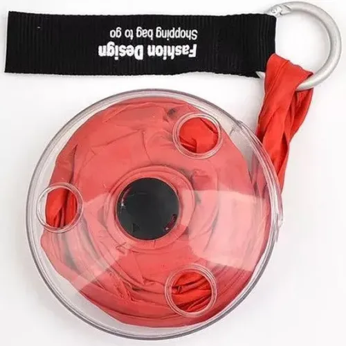 Компактная сумка шоппер для покупок Shopping bag to go Roll up, три цвета, с карабином - фото 6