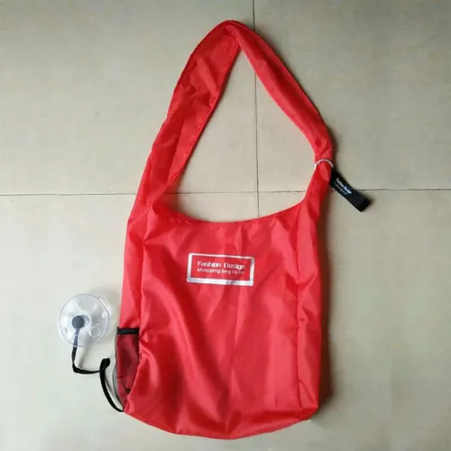 Компактная сумка шоппер для покупок Shopping bag to go Roll up, три цвета, с карабином - фото 10