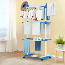 Стойка сушилка для одежды Garment rack with wheels 4 яруса, металл, 180 см высота