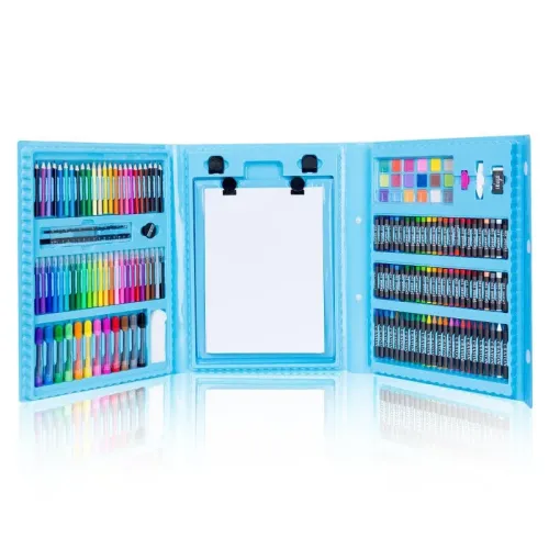 Большой детский набор для рисования Super Art Set, 208 предметов, с креплениями, два цвета - фото 4