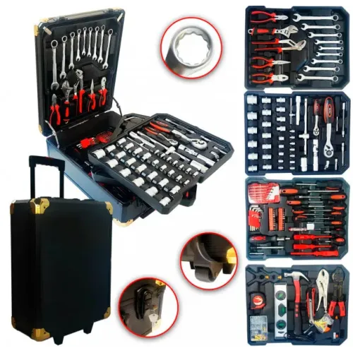 Большой набор инструментов 399 pcs  от Swiss Craft International PL-399ТLG, в чемодане, с колесами