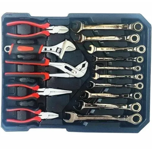 Большой набор инструментов 399 pcs  от Swiss Craft International PL-399ТLG, в чемодане, с колесами - фото 3