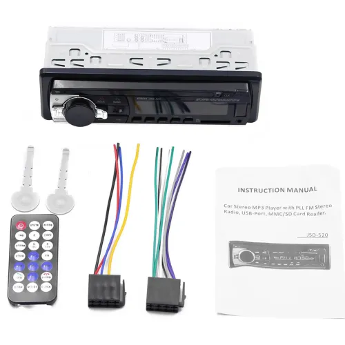 Автомагнітола Bluetooth 1 din Pioneer JSD-520, USB, AUX, пульт - фото 7