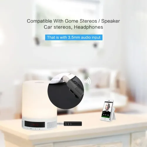 Аккумуляторный AUX Bluetooth ресивер STEREO Music Reciver LD-B09, для беспроводного соединения аудио устройств - фото 2