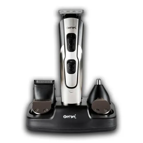Бездротова машинка для стрижки 9 насадок Gemei GM-592. Акумуляторний тример для носа, вух, бороди