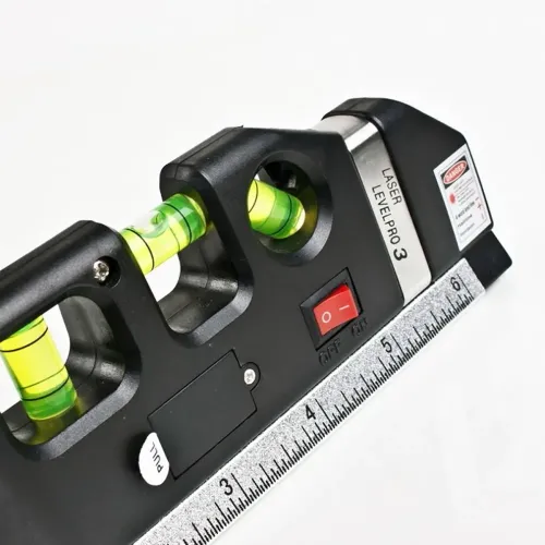 Лазерный уровень со встроенной рулеткой FIXIT Laser level pro 3, 2 плоскости, черный - фото 2