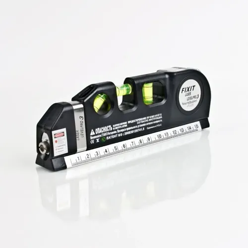 Лазерный уровень со встроенной рулеткой FIXIT Laser level pro 3, 2 плоскости, черный - фото 3