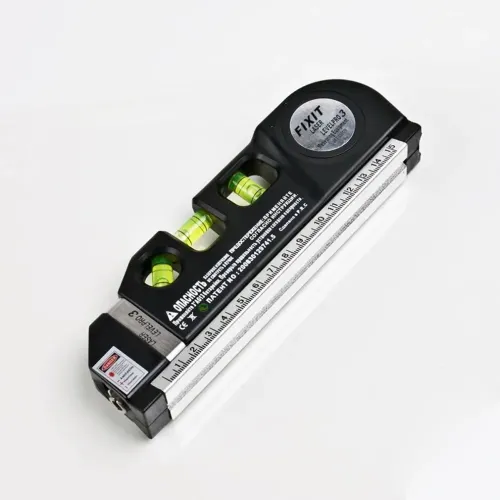 Лазерный уровень со встроенной рулеткой FIXIT Laser level pro 3, 2 плоскости, черный - фото 6