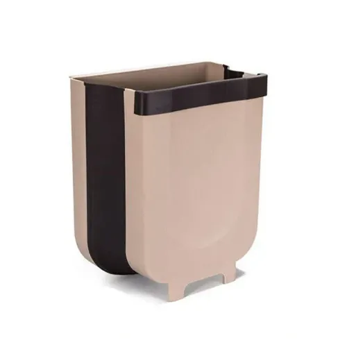 Складаний контейнер на двері Kitchen Wet garbage FLEXIBLE BIN, розкладний, колір бежевий