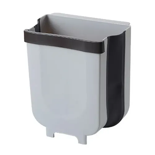 Складаний контейнер на двері Kitchen Wet garbage FLEXIBLE BIN, розкладний, колір бежевий - фото 4