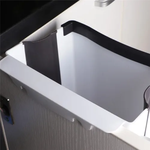 Складаний контейнер на двері Kitchen Wet garbage FLEXIBLE BIN, розкладний, колір бежевий - фото 8