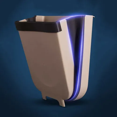 Складаний контейнер на двері Kitchen Wet garbage FLEXIBLE BIN, розкладний, колір бежевий - фото 9