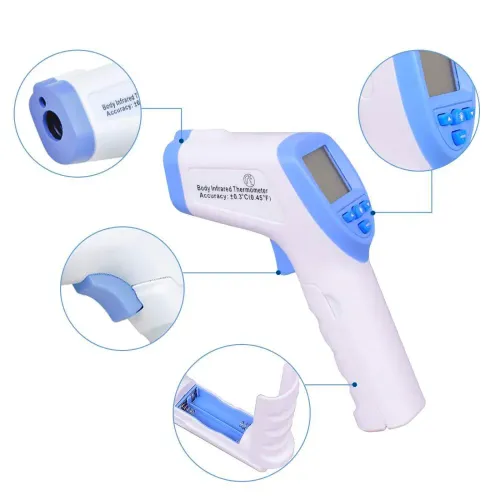 Безконтактний цифровий інфрачервоний термометр лобовий Infrared Thermometer DT-8826, градусник, білий - фото 3