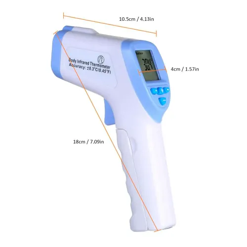 Безконтактний цифровий інфрачервоний термометр лобовий Infrared Thermometer DT-8826, градусник, білий - фото 4