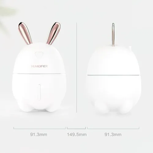 Увлажнитель воздуха Humidifiers Rabbit с ночником, 2 Вт, с резервуаром 300 мл,  питание от USB - фото 8