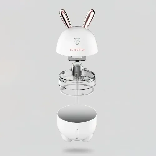 Увлажнитель воздуха Humidifiers Rabbit с ночником, 2 Вт, с резервуаром 300 мл,  питание от USB - фото 6