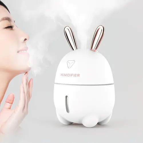 Увлажнитель воздуха Humidifiers Rabbit с ночником, 2 Вт, с резервуаром 300 мл,  питание от USB - фото 2