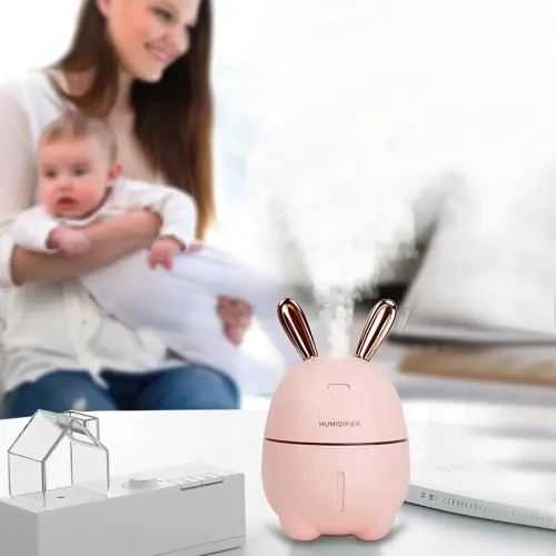 Увлажнитель воздуха Humidifiers Rabbit с ночником, 2 Вт, с резервуаром 300 мл,  питание от USB - фото 5
