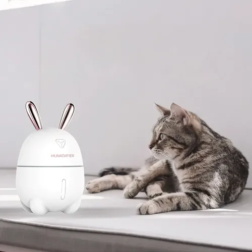 Увлажнитель воздуха Humidifiers Rabbit с ночником, 2 Вт, с резервуаром 300 мл,  питание от USB - фото 4