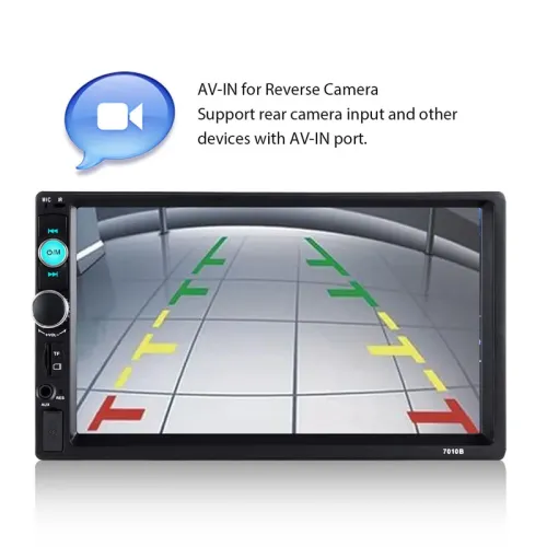 Автомагнитола 2Din сенсорная, Bluetooth AMP 7010B Slim, пульт в комплекте - фото 6