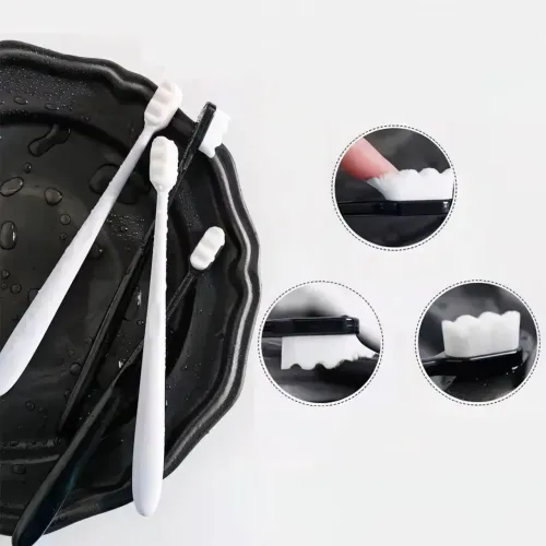 Зубна щітка Deep Nano Clean з тубусом для зберігання, м'яка, з нано щетинками - фото 4