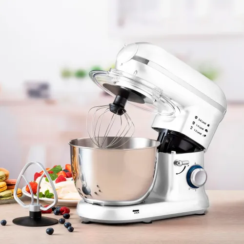Кухонный комбайн с чашей 5 л DSP PRO KM-3007, 1200 Вт, белый