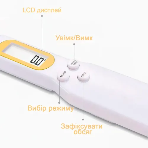 Электронная мерная ложка с весами 500 г Cooking Scale Pro, деление 0,1, белая - фото 6