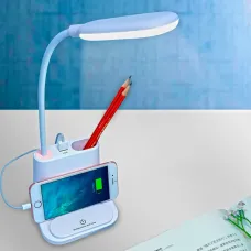 Настольная аккумуляторная LED лампа Bionic Desk Lamp, сенсорная, с функцией Power Bank, белая
