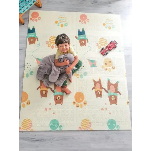 Вспененный детский развивающий коврик XPE Children GO 180*200 , двусторонний, с текстурным покрытием - фото 5