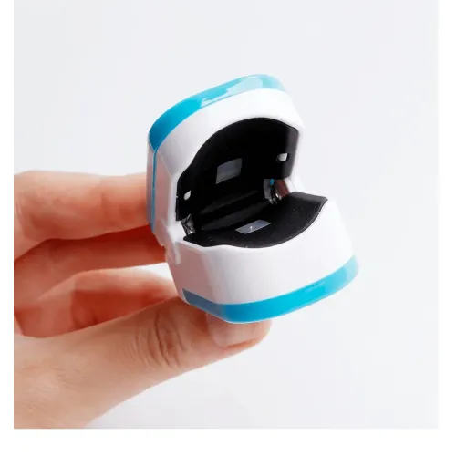 Портативный пульсоксиметр на палец Pulse oximeter bl-230 на батарейках – проверка насыщения крови кислородом - фото 5