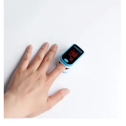 Портативный пульсоксиметр на палец Pulse oximeter bl-230 на батарейках – проверка насыщения крови кислородом - фото 6