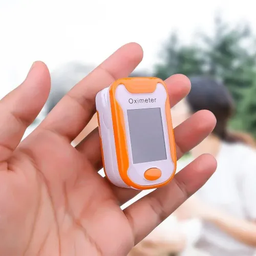 Портативный пульсоксиметр на палец Pulse oximeter bl-230 на батарейках – проверка насыщения крови кислородом - фото 8