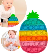 Большой силиконовый POP it Pineapple BUSTER (Ананас), Поп ит радуга