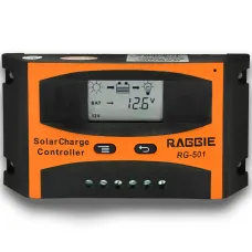 Контроллер заряда солнечной панели Raggie RG-501, 12V/24V 10A. Оригинальный Solar charge controller