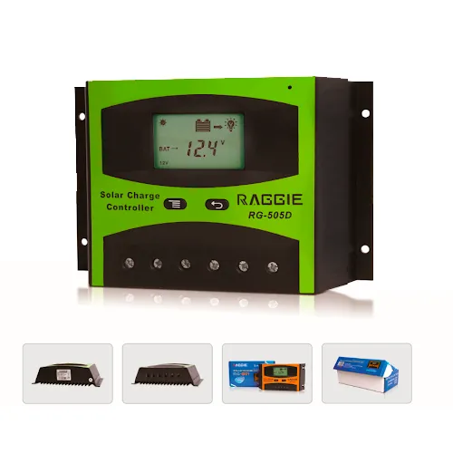 Контролер заряду сонячної панелі Raggie RG-505D, 12V/24V 30A. Оригінальний Solar charge controller