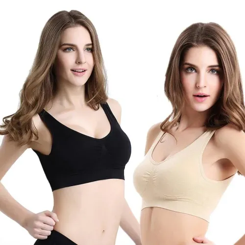 Набор из 3-х спортивных бесшовных бюстгальтеров AHHBRA comfort Fit, три цвета в комплекте - фото 2