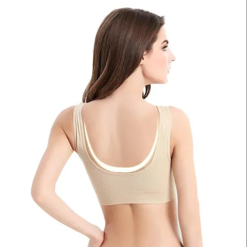 Набор из 3-х спортивных бесшовных бюстгальтеров AHHBRA comfort Fit, три цвета в комплекте - фото 5
