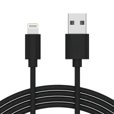 Кабель AMAZON USB-Lightning для зарядки смартфона, 1 метр, 3 А