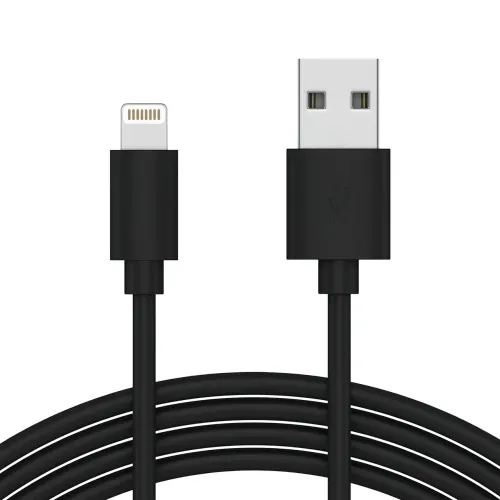 Кабель AMAZON USB-Lightning для заряджання смартфона, 1 метр, 3 А