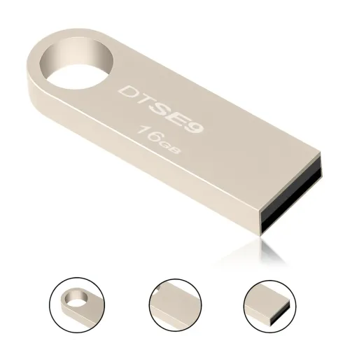 USB-флешнакопичувач Kingston DTSE9, 16 Гб, USB 2.0, металевий - фото 2